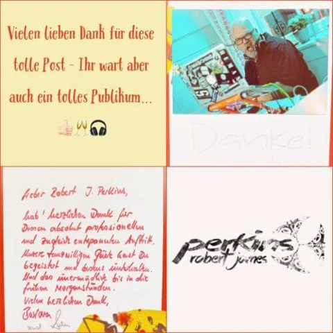 Persönliche Dankeskarte an Robert James Perkins