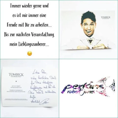 Persönliche Dankeskarte an Robert James Perkins