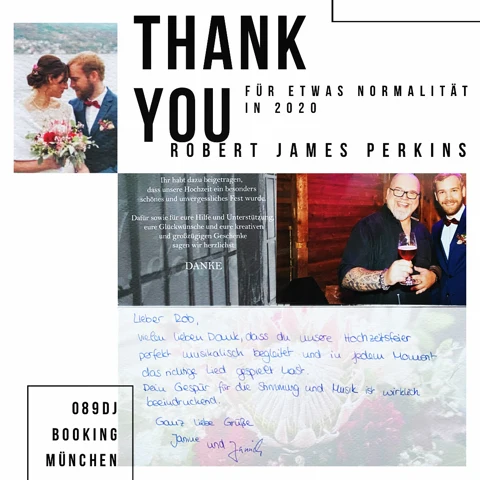 Persönliche Dankeskarte an Robert James Perkins